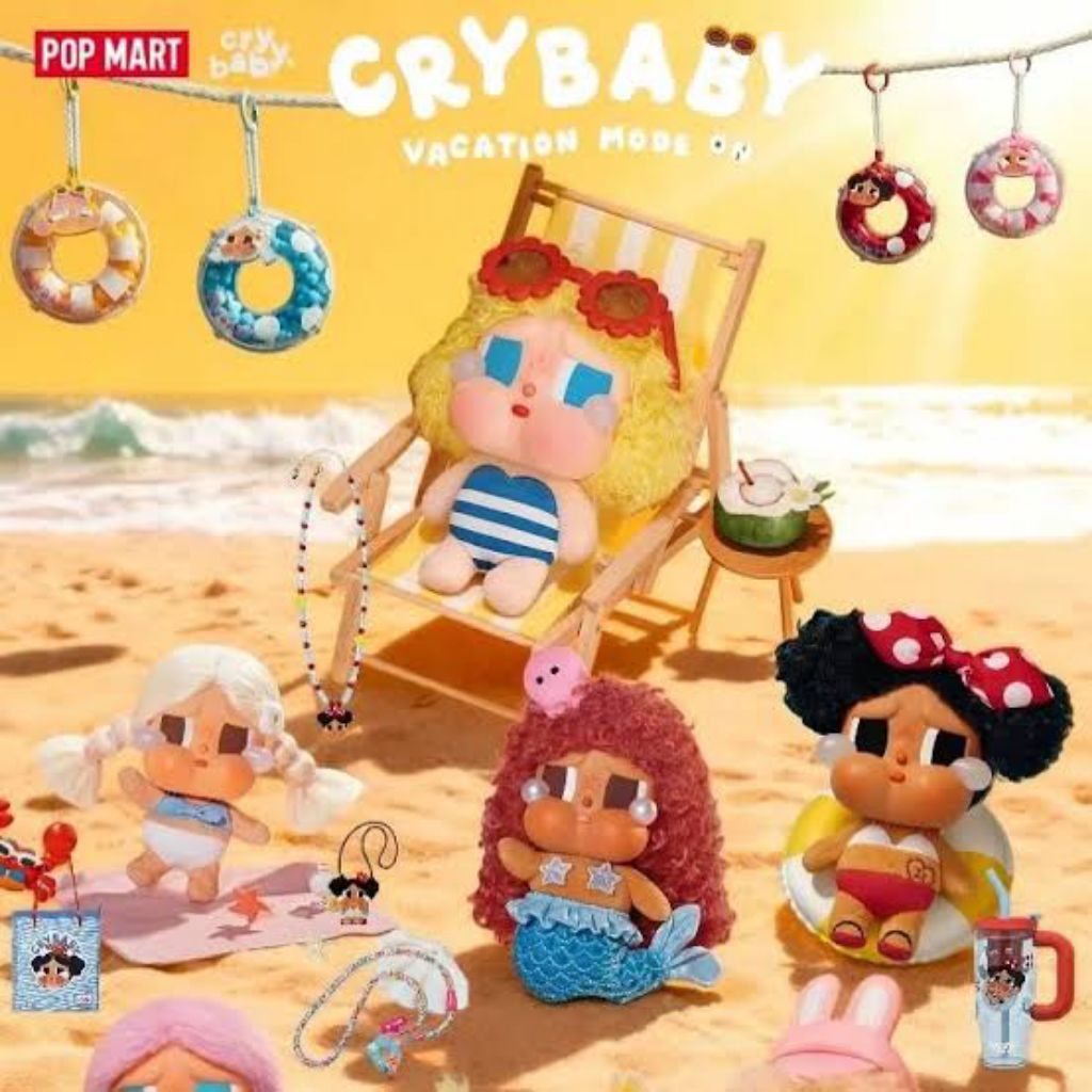 Jual Crybaby Vacation Mode Crying Again Wild but Cutie POP MART