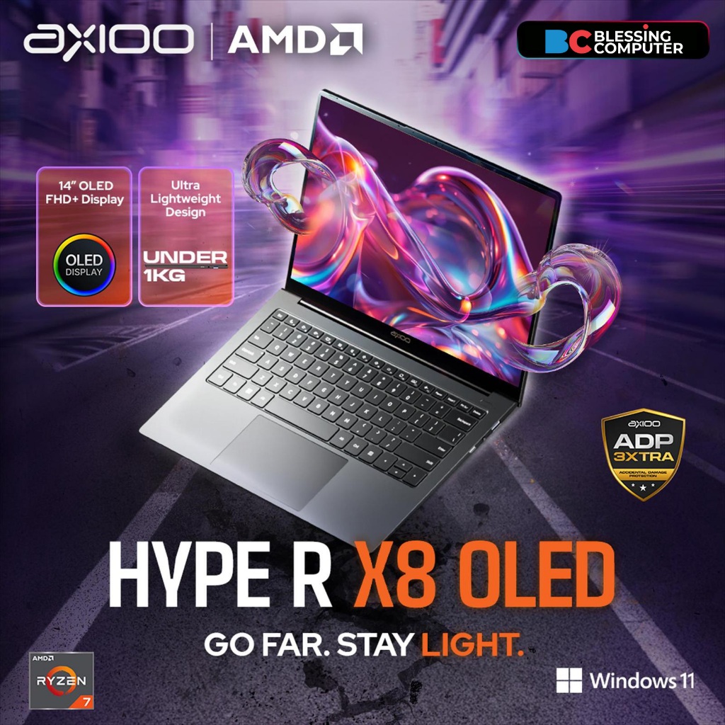 Jual AXIOO Mybook HYPE R X8 OLED AMD Ryzen 7 6850U 16GB 512GB W11 ...