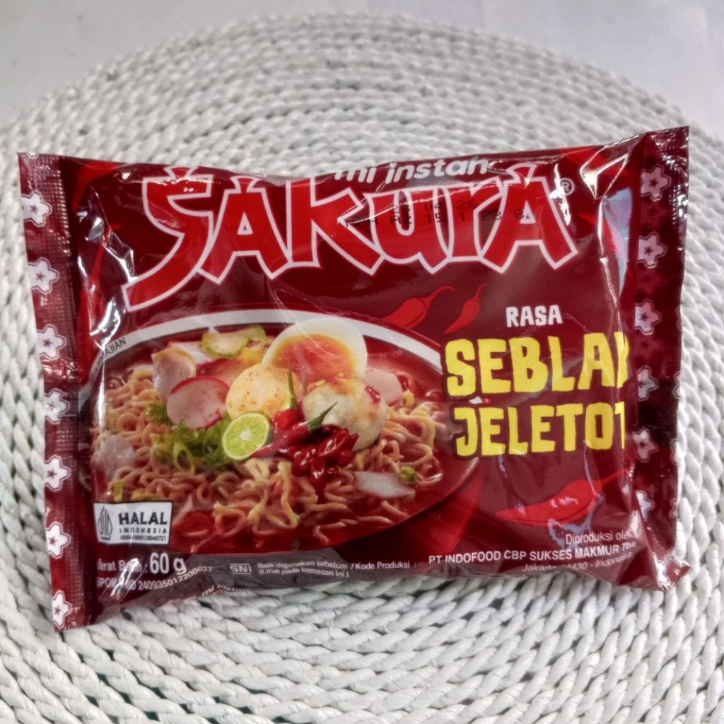 Jual Mie Sakura Rasa Seblak Jeletot Kuah @60gr - Harga 10 Bungkus - Mie ...