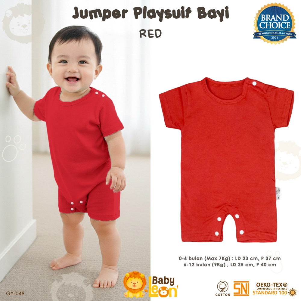 Jual BABYLEON Jumpsuit Bayi 0-1Th GY-049 Jumper Bayi Lengan Pendek