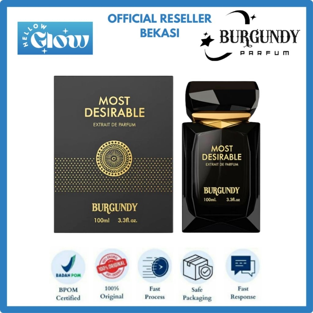 Jual Burgundy Most Desirable Extrait de Parfum 100 ML | Shopee Indonesia