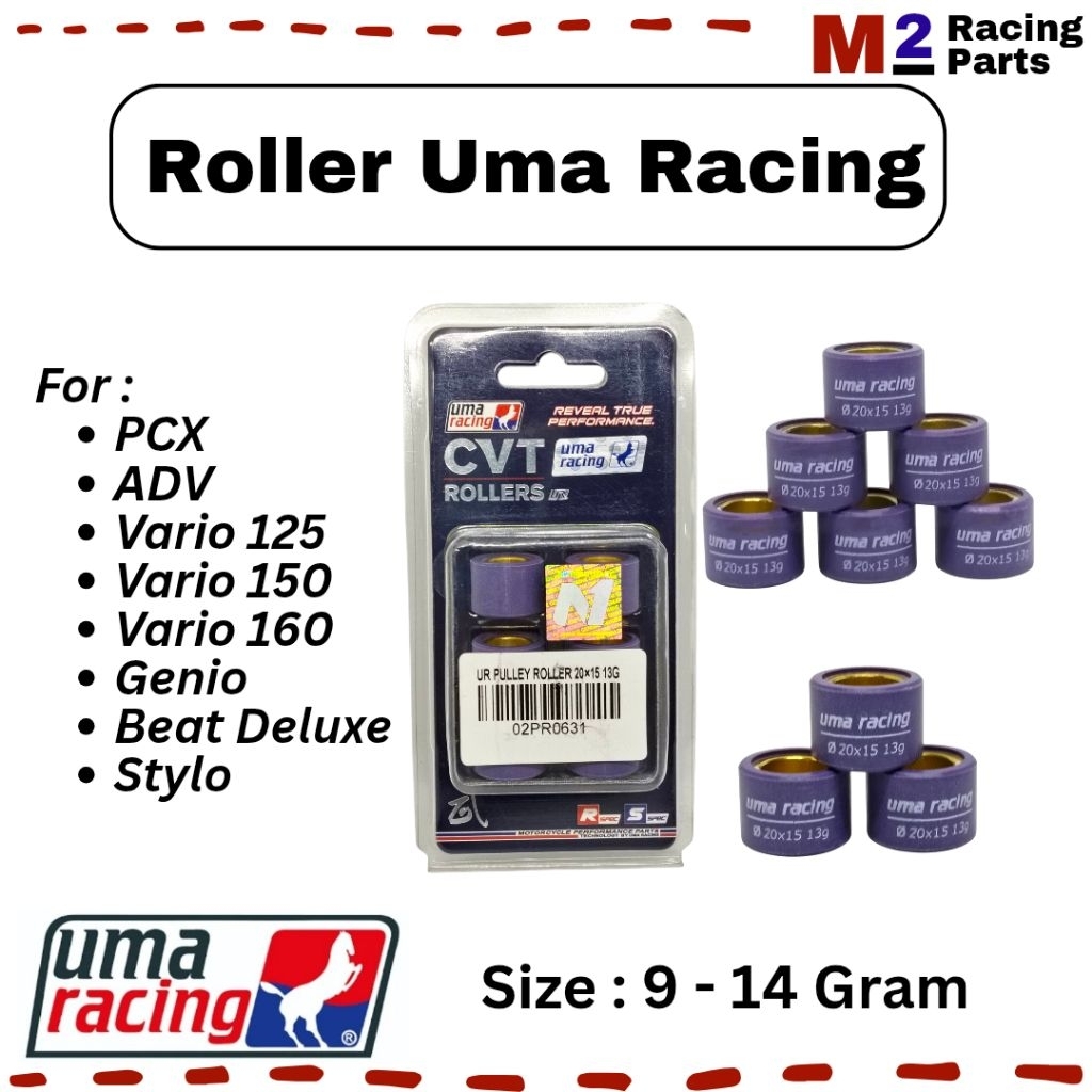 Jual Roller Uma Racing PCX ADV Vario 125 Stylo Vario 125 Genio Vario ...