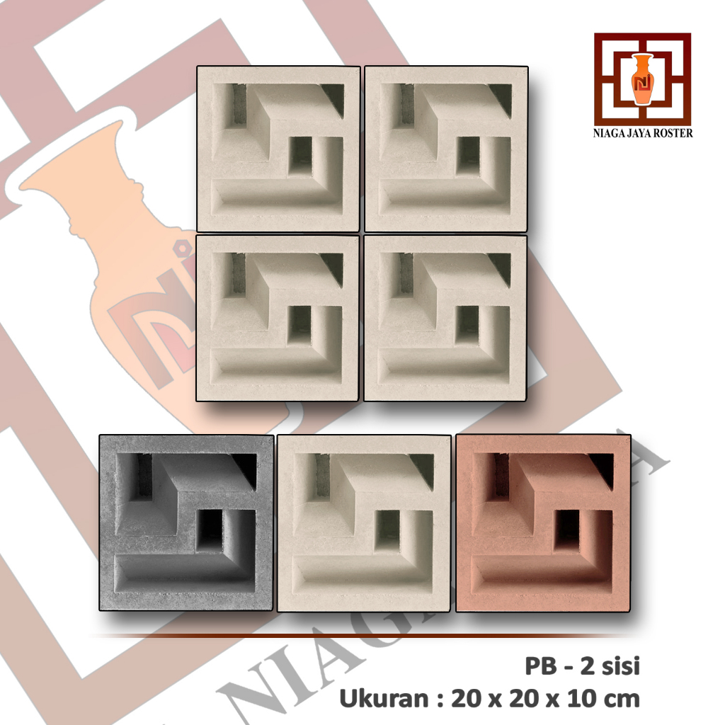 Jual NIAGA JAYA ROSTER - Roster Beton Minimalis Ukuran 20x20cm, Loster ...