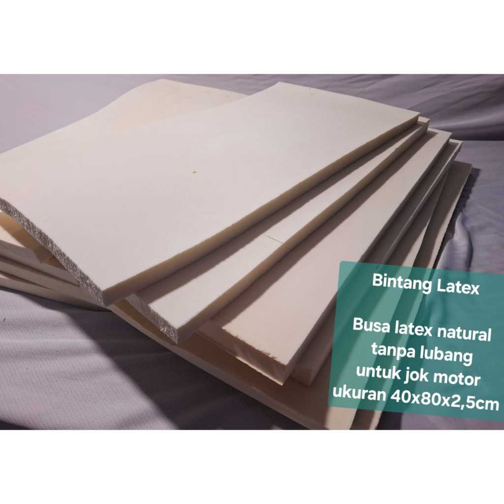 Jual Busa latex premium jok motor mobil 40x80x2,5cm tanpa lubang PIN ...