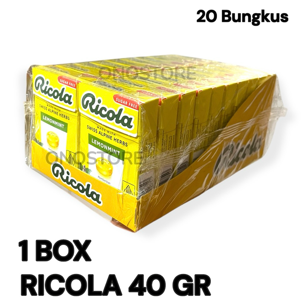 Jual 1 Box Permen Ricola Candy 40 gram (20 Bungkus) | Shopee Indonesia