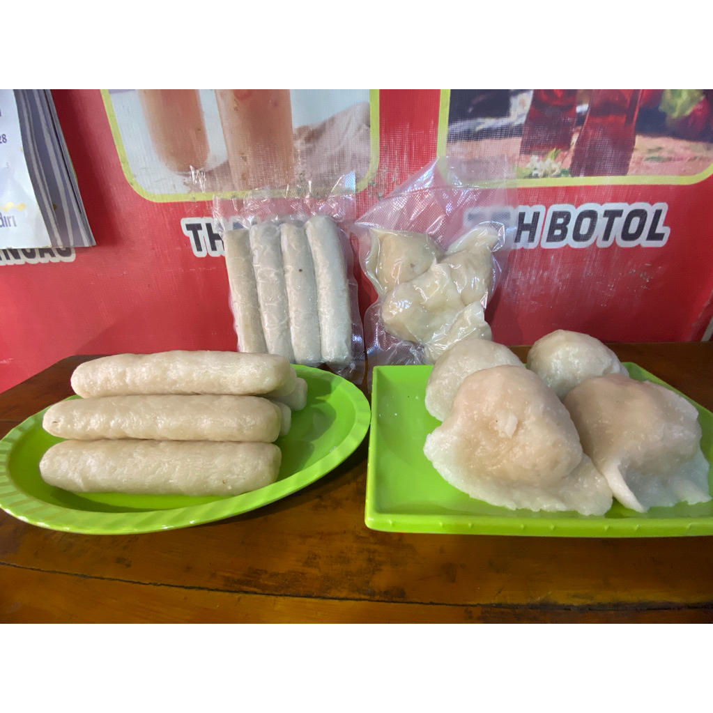 Jual paket oleh” kemasan vacum frozen pempek lenjer batang isi 5 buah ...