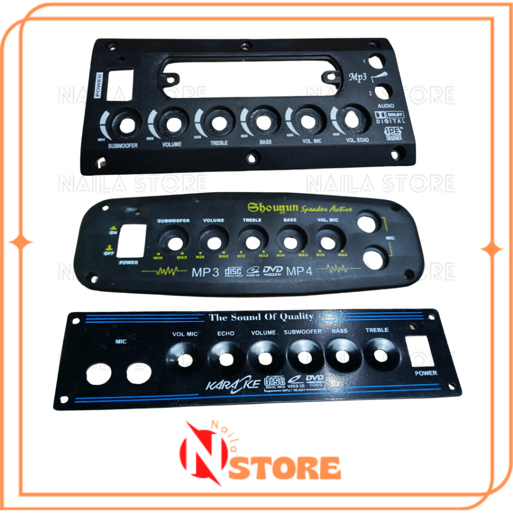 Jual COVER PLAT TONE CONTROL PLAT PANEL TONE KONTROL AMPLIFIER PANEL ...