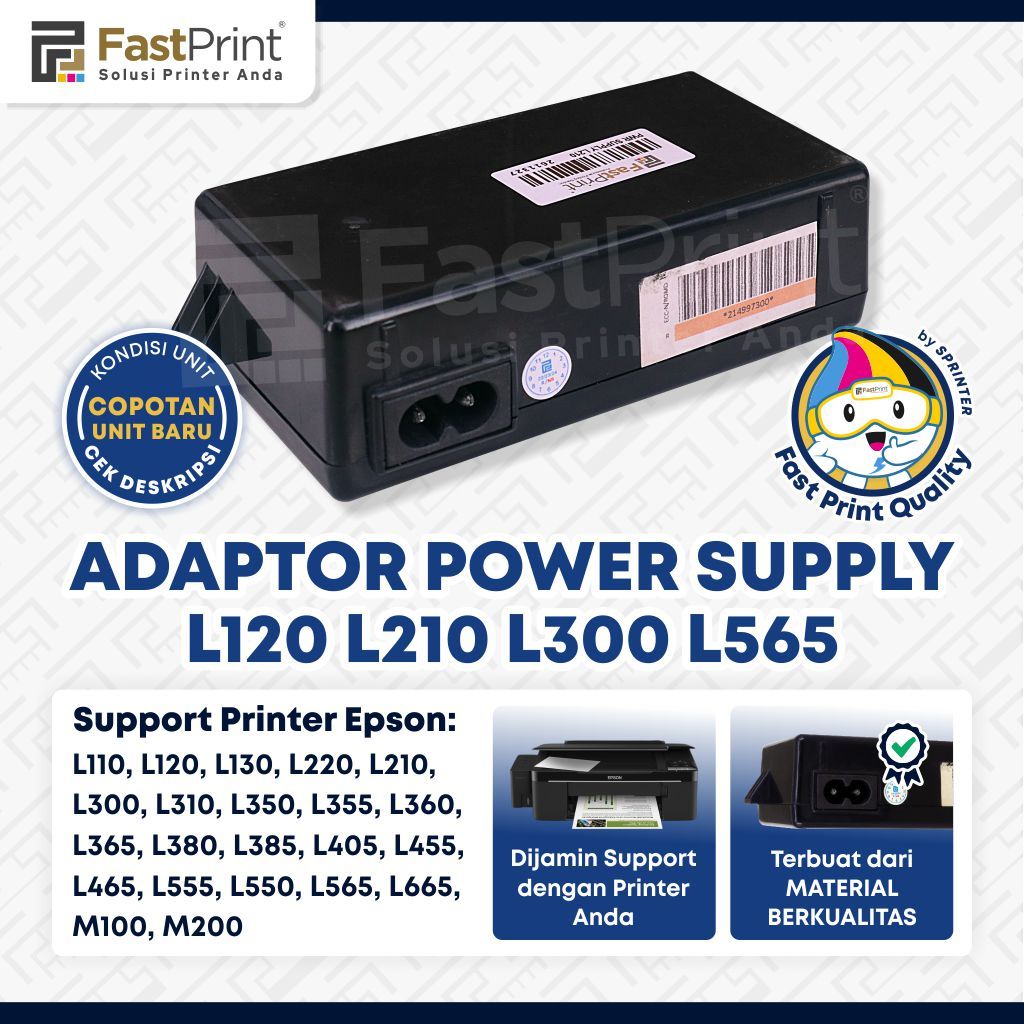 Jual Fast Print Adaptor Power Supply Printer Epson L120 L210 L310 L360 ...