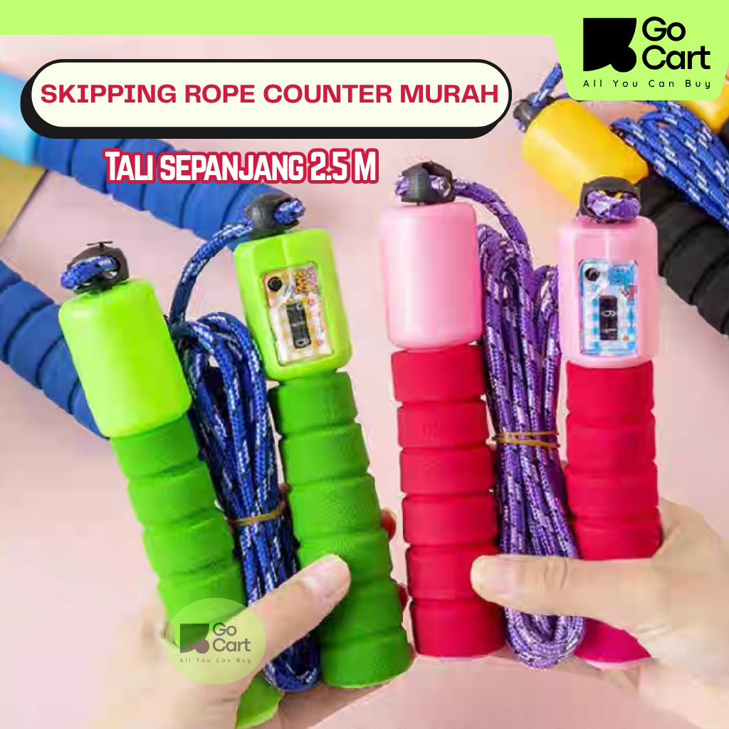 Jual GOCART ID | Tali Skipping Digital Counter Jump Rope Murah Anak dan ...