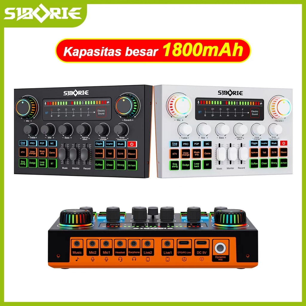 Jual Siborie F999 Ultra Soundcard Mixer Bluetooth Sound Card Dilengkapi ...