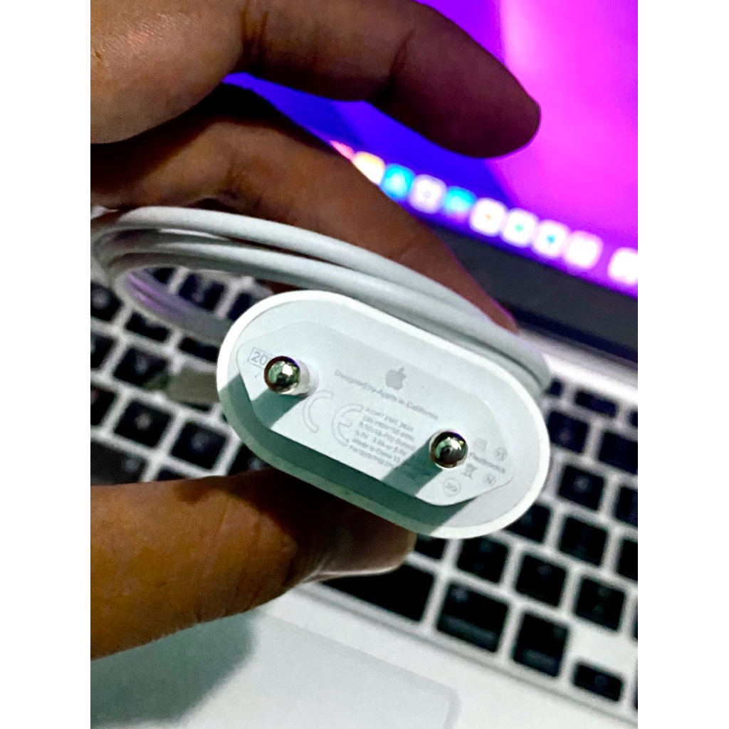Jual Charger iphone charger 20 watt ip cas ori inter mfi apple ces ip ...