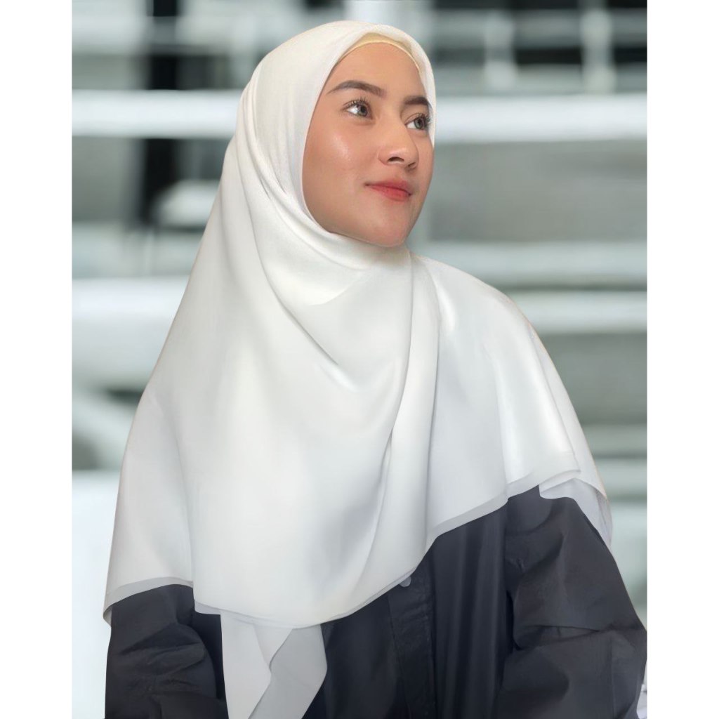 Emhermahijab SAWEEYYA Jilbab Segi Empat Ultrafine Paris Mega Stitch Syar'I Jumbo 130x130