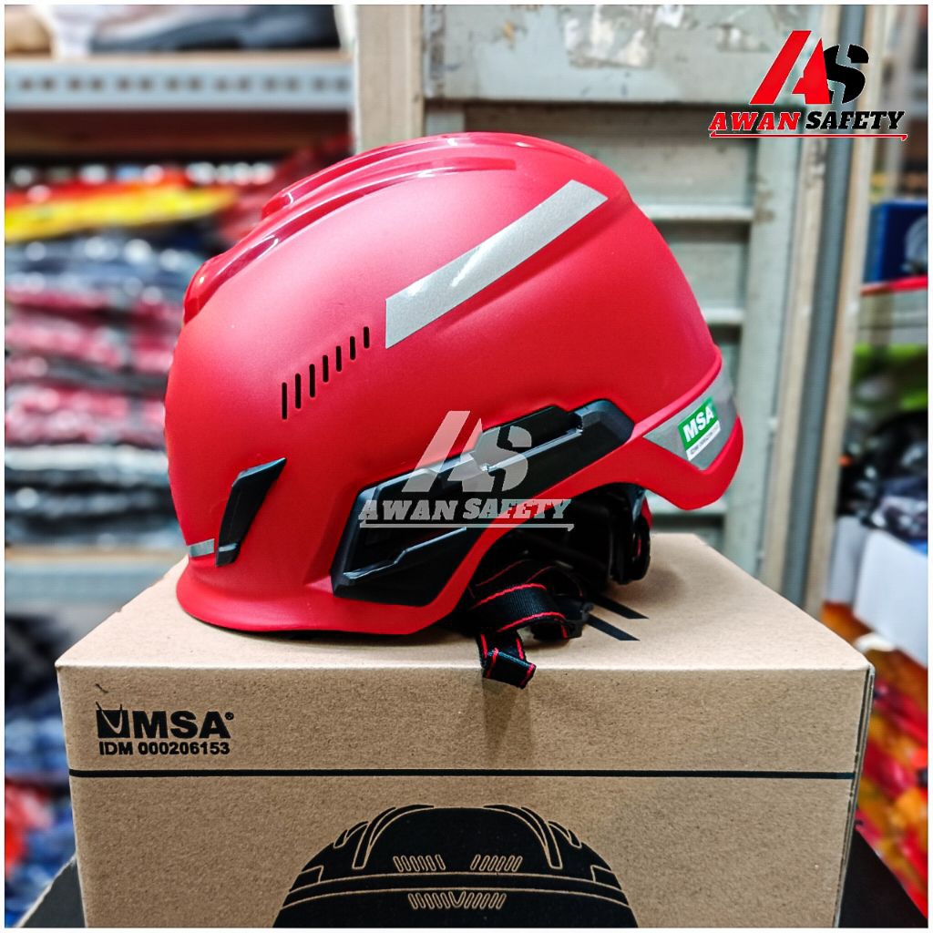 Jual Helm MSA Climbing H1 Triven Warna Merah Original SNI/ Helm Panjat ...