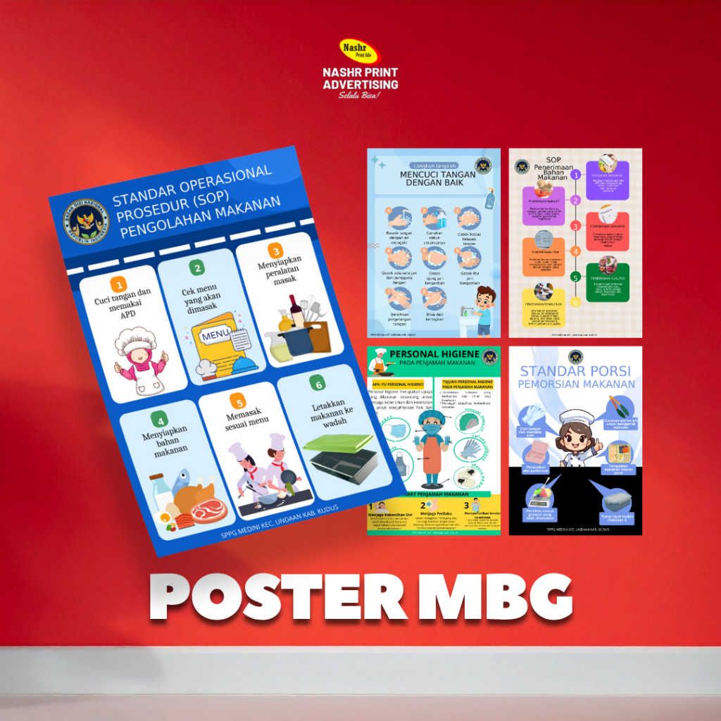 Jual Cetak Poster MBG | Poster MBG Untuk Dapur MBG | Shopee Indonesia