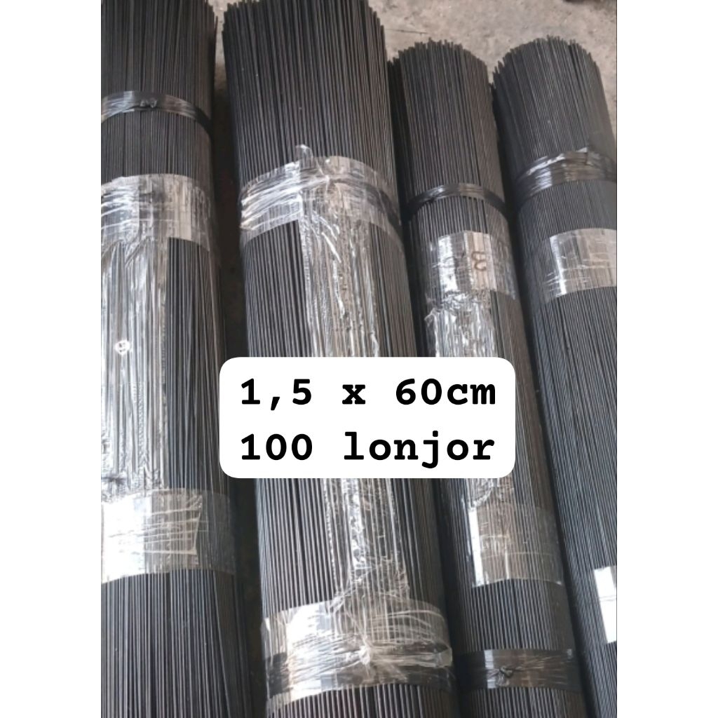 Jual 100PCS jeruji ruji fiber 1,5mm x panjang 60cm WARNA HITAM | Shopee ...
