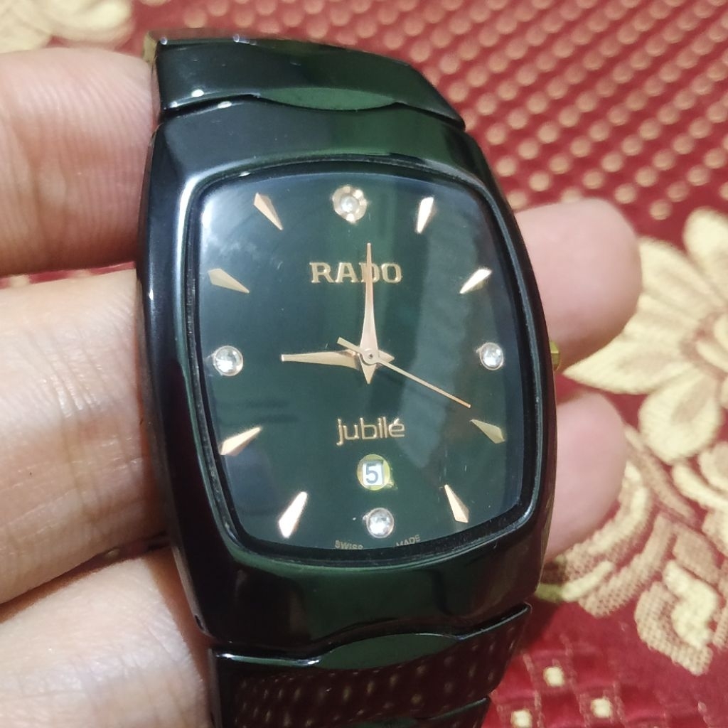 Jual men's watches jam tangan pria rado jubile ceramic quartz | Shopee ...