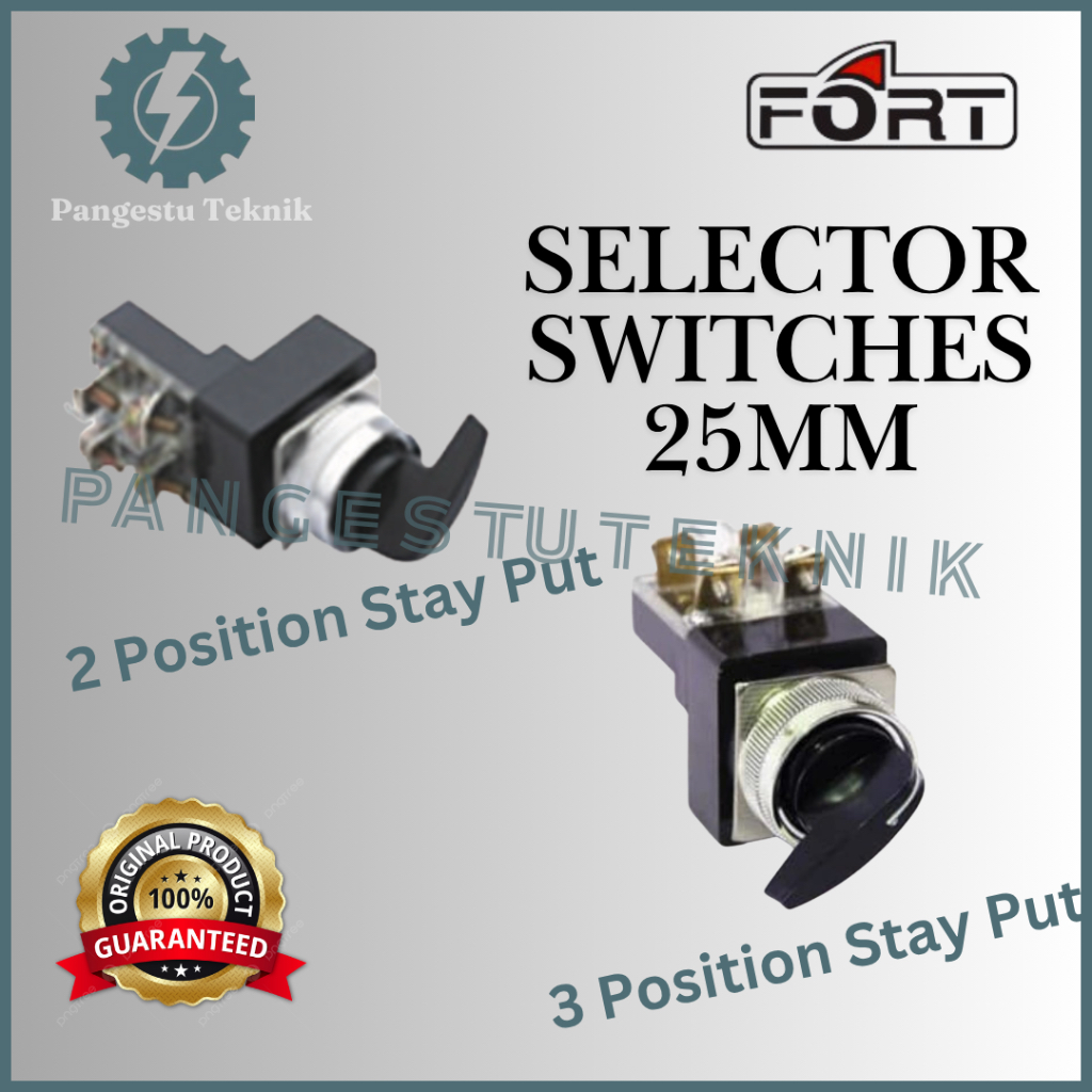 Jual Selector Switch on off 25 mm 2 Posisi 3 Posisi Fort Premium Style ...