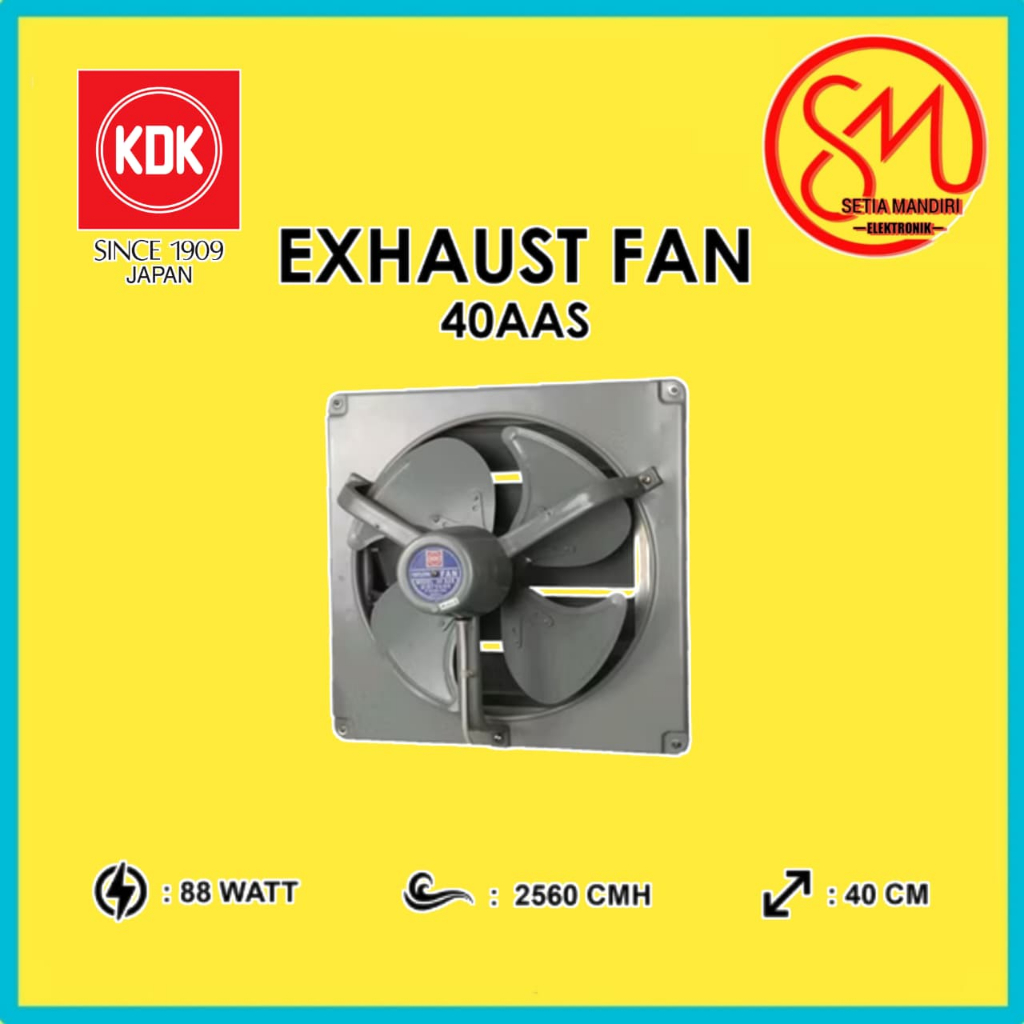Jual KDK Exhaust Fan Dinding 16 inch 40AAS Kipas Angin Hisap Wall Low ...