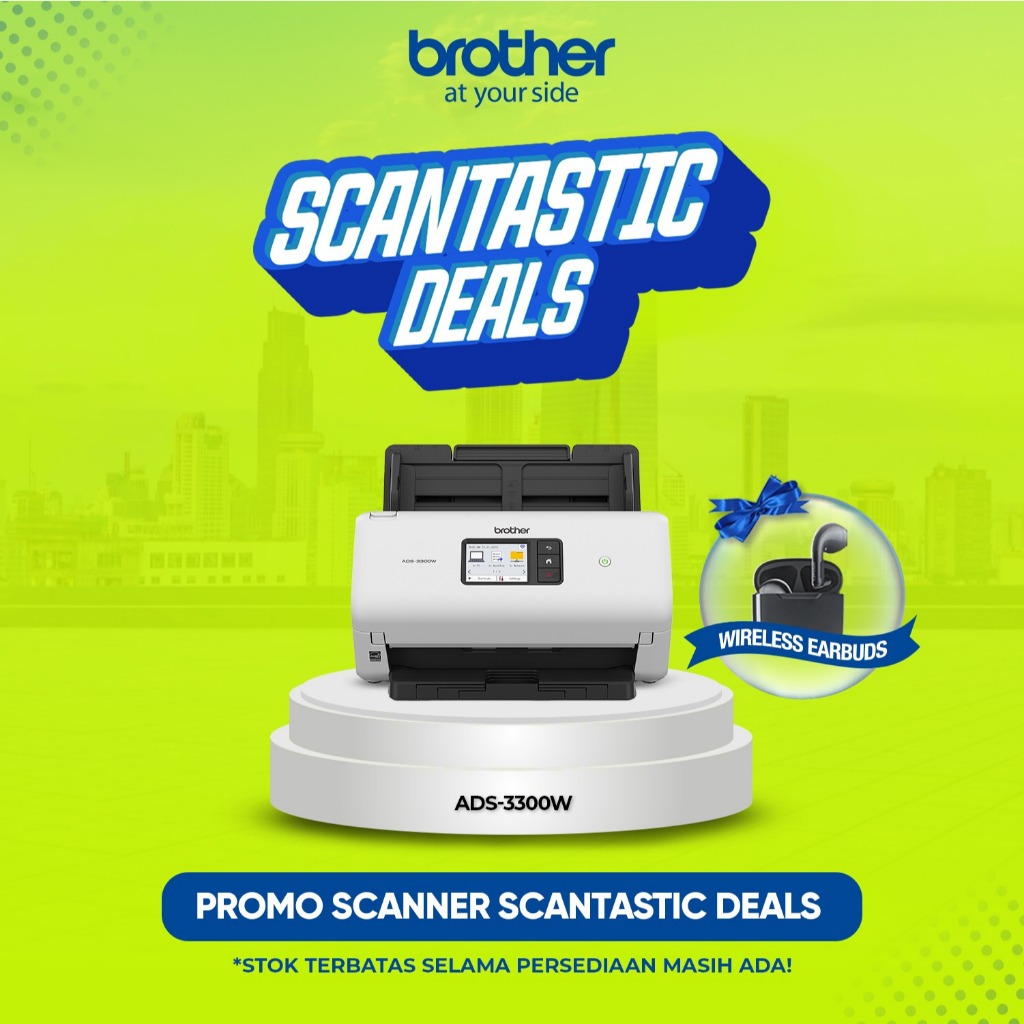 Jual BROTHER Scanner ADS3300W Scanner Brother ADS 3300W ADS 3300 Wifi ...