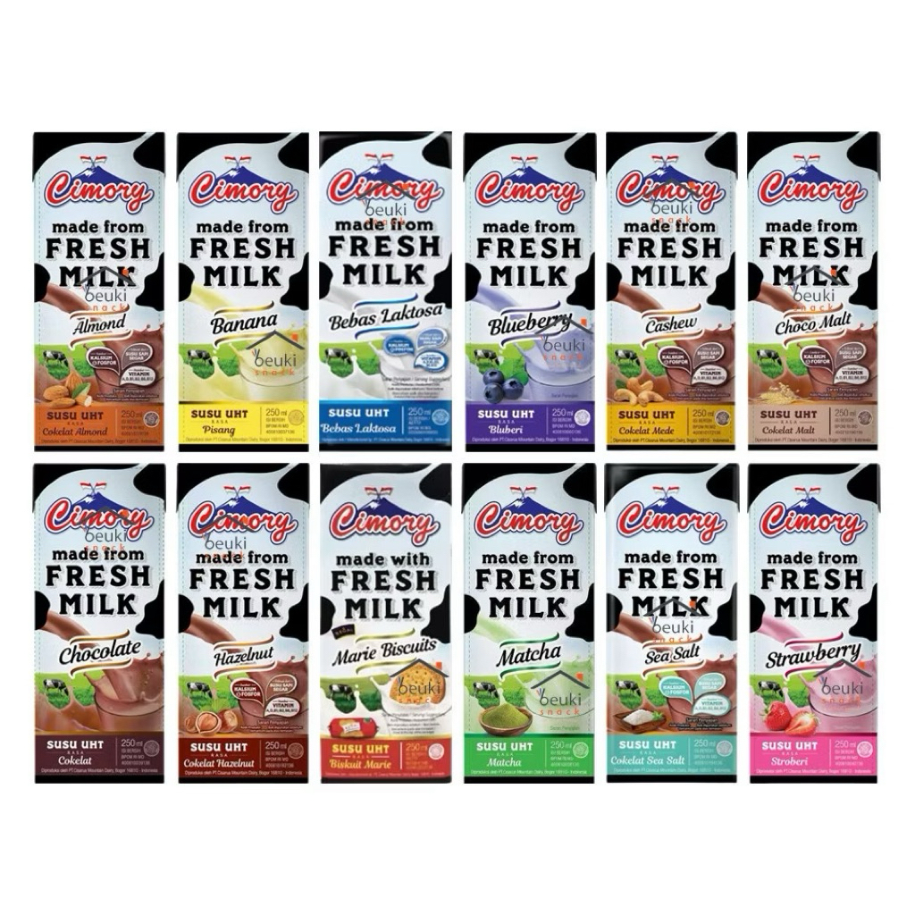 Jual Cimory Fresh milk susu uht strawberry, chocolate, cashew ...