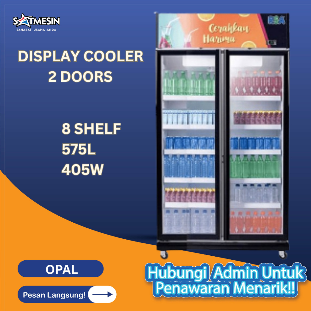 Jual Display cooler RSA tipe OPAL / showcase / lemari pendingin minuman ...