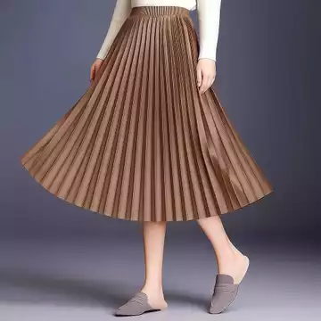 Rok Plisket Bludru Velvet 7 8 Premium All Size