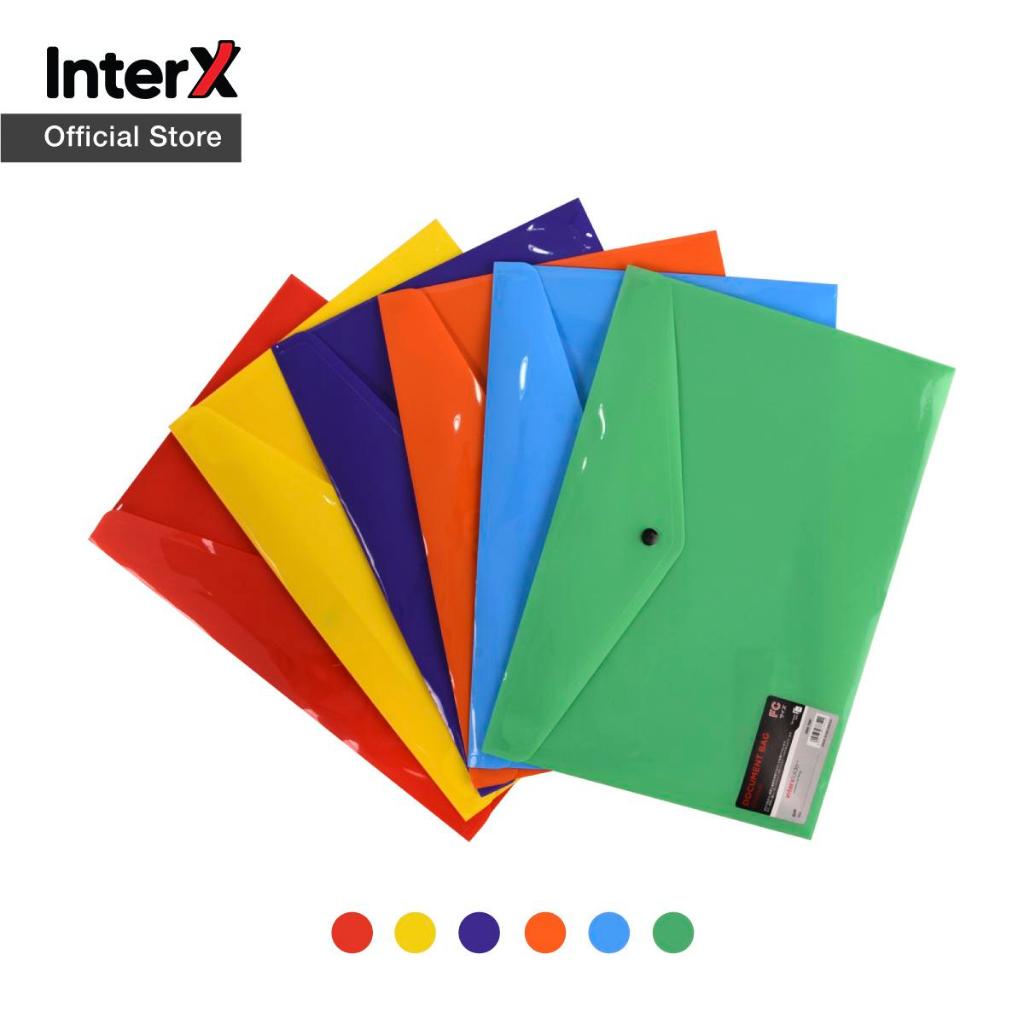Jual TBMO InterX Folder Map Kancing / Dokumen File Bag Warna Opaque ...