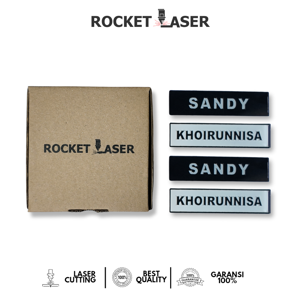 Jual Rocket Laser - Nametag Custom Nama | Nama Dada Akrilik | Shopee ...