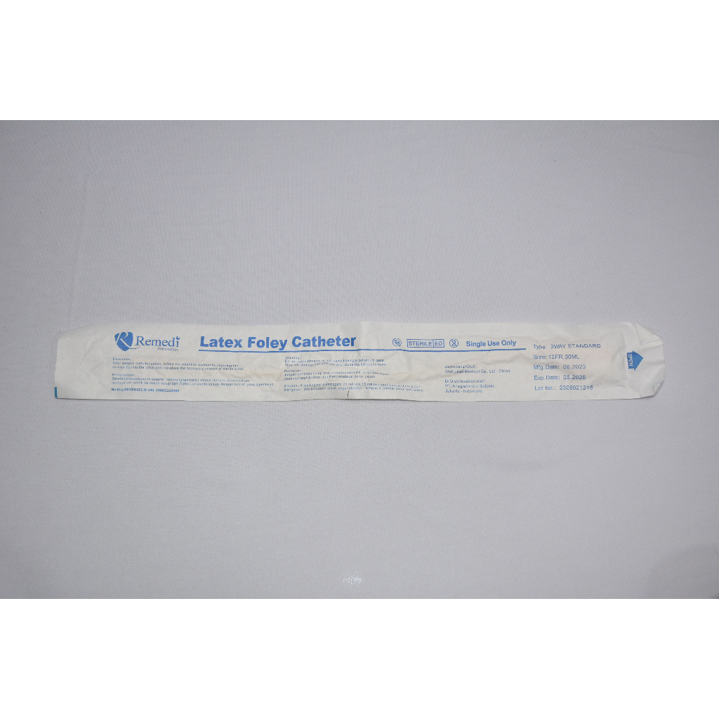 Jual Remedi Foley Catheter 2 Way Standard 12FR 30ML | Shopee Indonesia