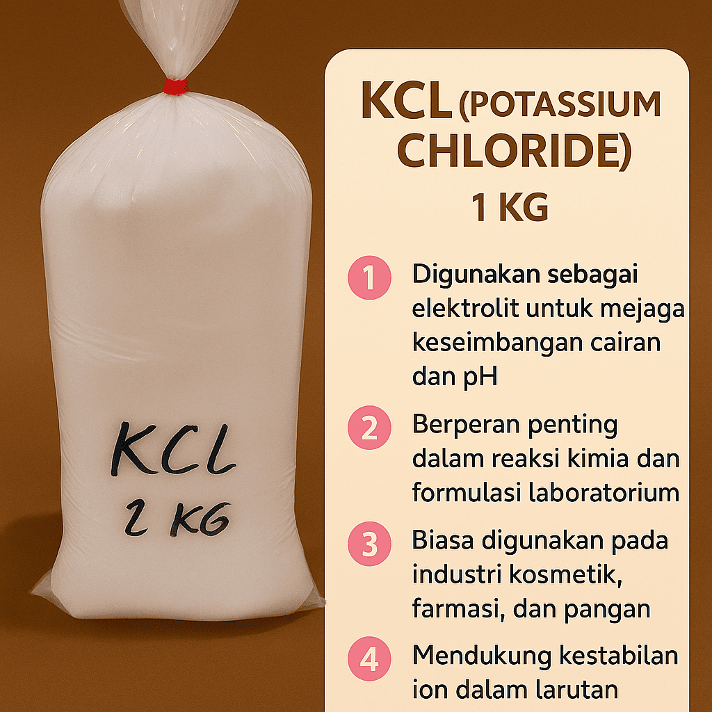 Jual KCL Kalium Klorida Teknis Bubuk 1 Kg - Kalium Chlorid - 1kg ...