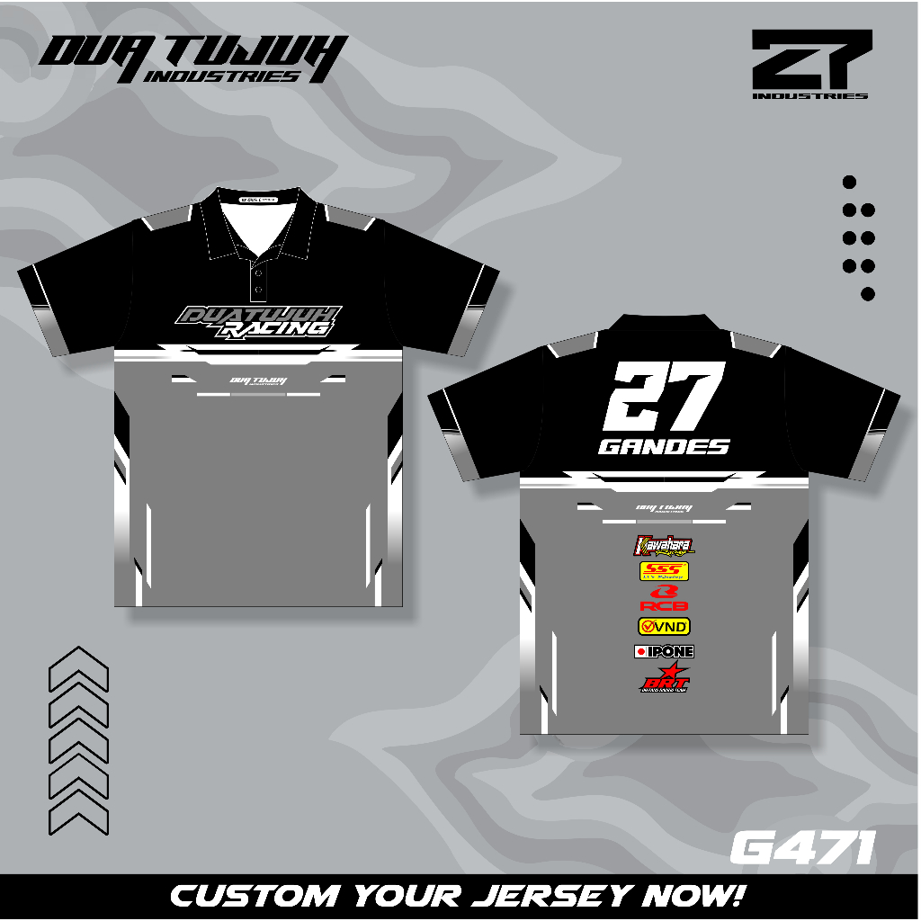 Jual JERSEY RACING, JERSEY PRINTING, JERSEY CUSTOM BISA UBAH NAMA DAN ...