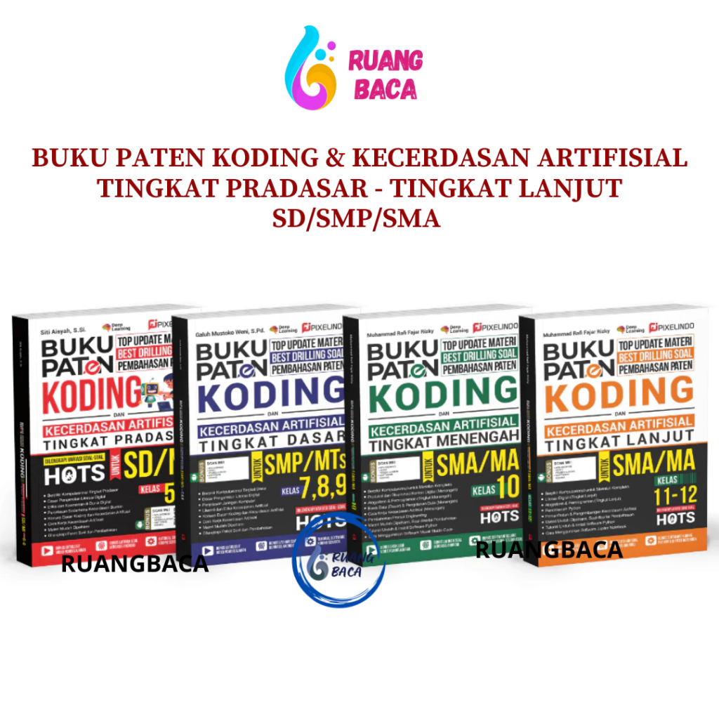 Jual Ruang Baca - Buku Paten Koding Dan AI Tingkat Pradasar Sampai ...