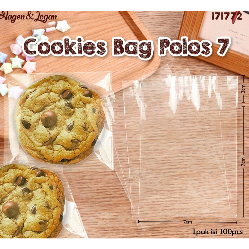 Jual PLASTIK OPP ISI 100LBR BENING DENGAN SEAL PEREKAT U/ COOKIES ROTI ...