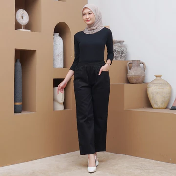 Long Pents Celana Wanita Panjang Korean Style Casual Haruka Long Pants Celana Korean Cotton
