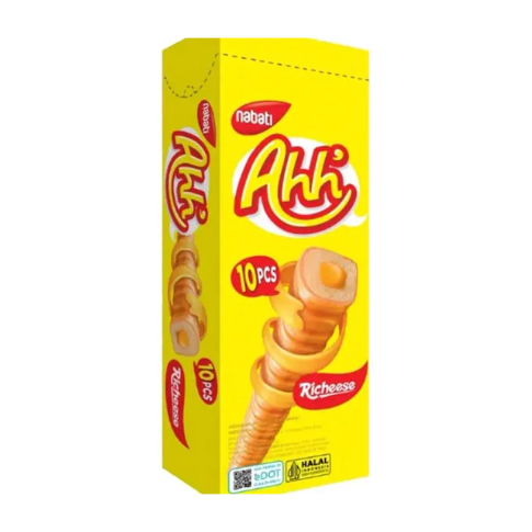 Jual Richeese Ahh Wafer Stick Isi 10 pcs | Snack Keju Renyah | Camilan ...