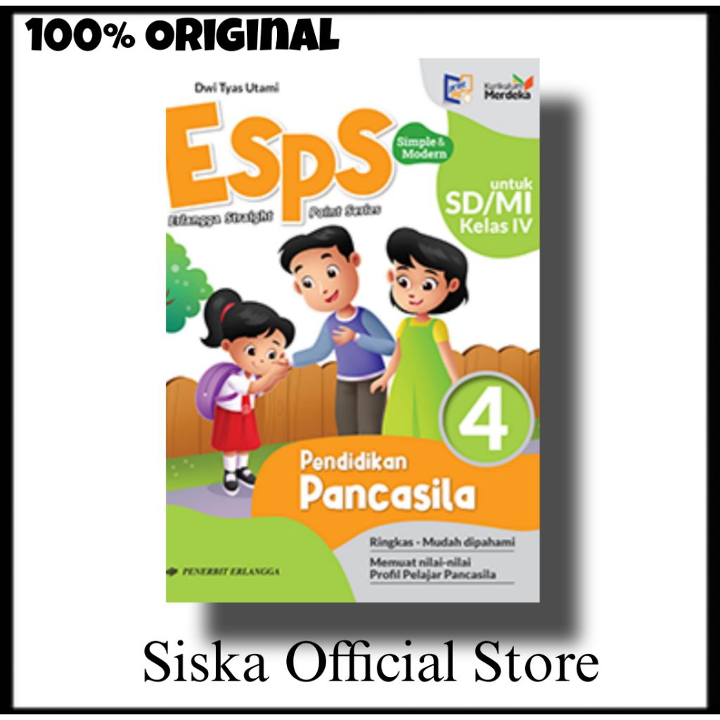 Jual BUKU ESPS PENDIDIKAN PANCASILA KELAS 4 SD KURIKULUM MERDEKA ...