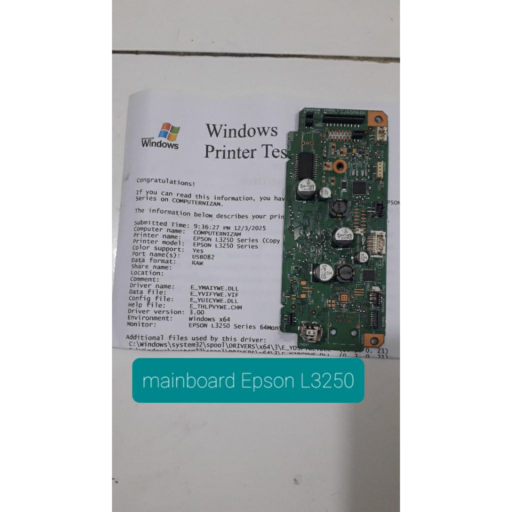 Jual Mainboard Epson L3250 wifi | Shopee Indonesia
