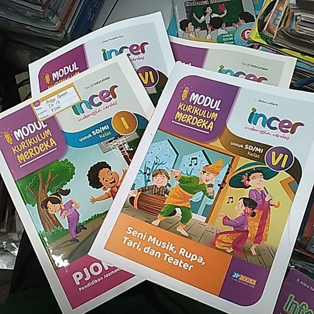 Jual buku modul kurikulum merdeka incer pjok dan seni musik, rupa, tari ...