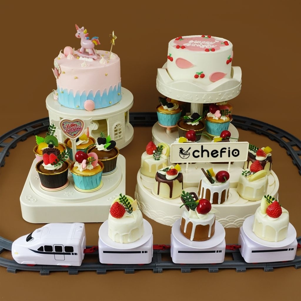 Jual Go Round Rotating Table Meja CupCake Putar Meja Display Sushi ...