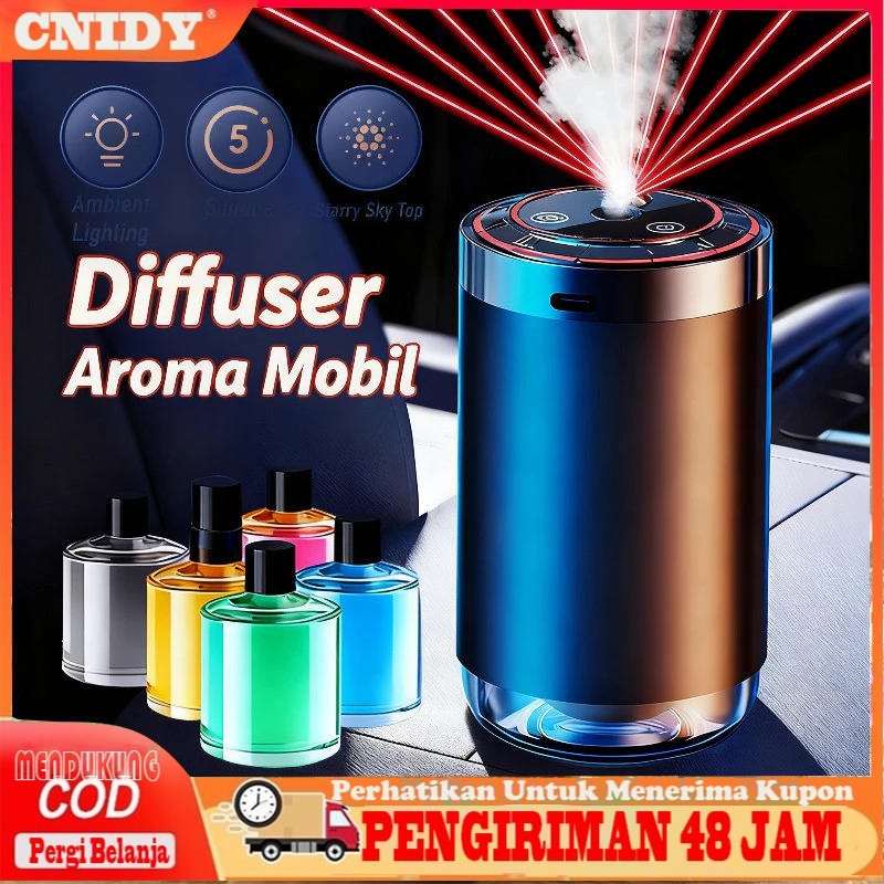 Jual [COD]Diffuser Mobil Aroma Dengan Lampu Atap Bintang 5 Mode ...
