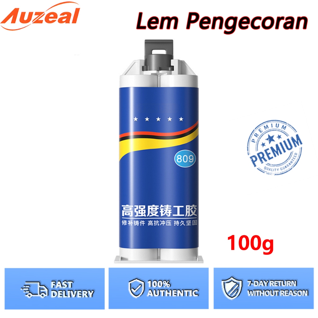 Jual Auzeal 100g Lem AB Besi Super Kuat Tahan Panas Lem Besi Kayu Kaca ...