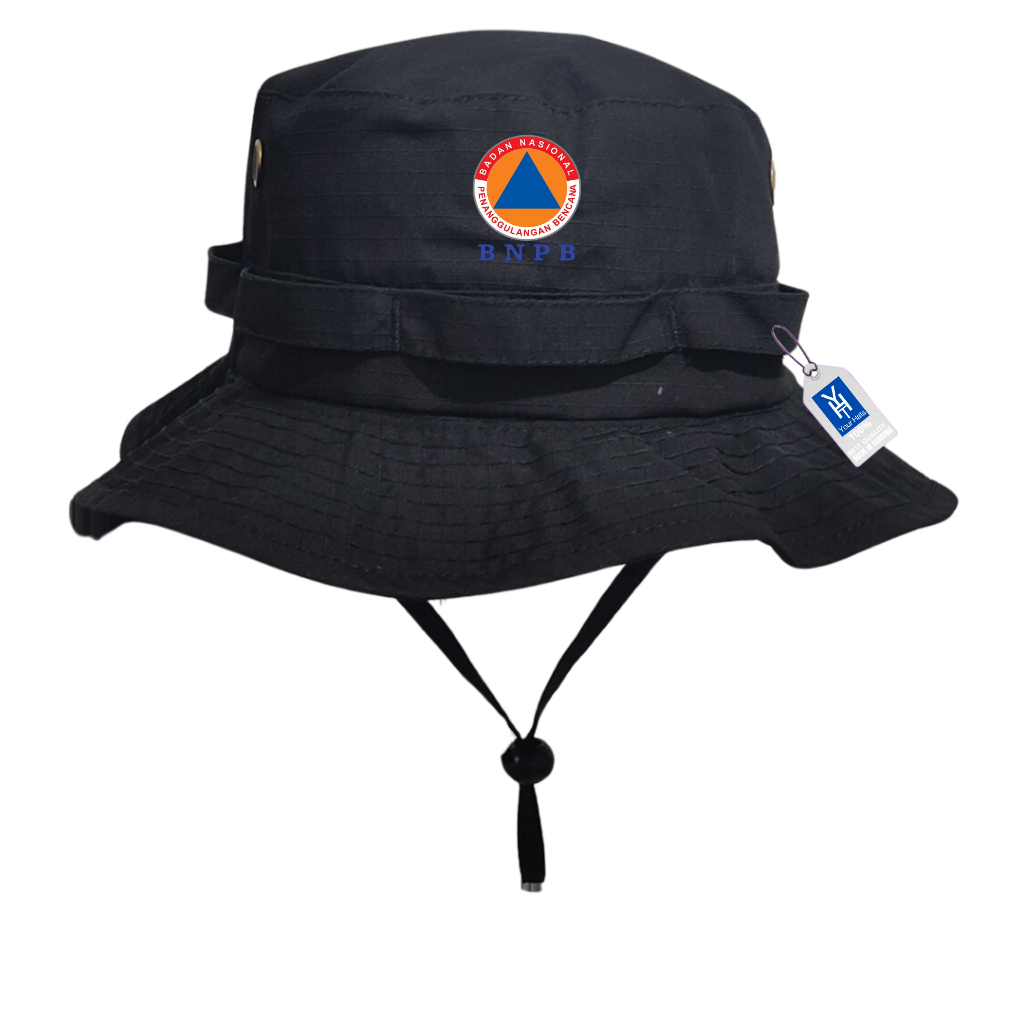 Jual Topi Rimba Logo BNPB / Bucket hats Adventure Logo BNPB Berkualitas ...