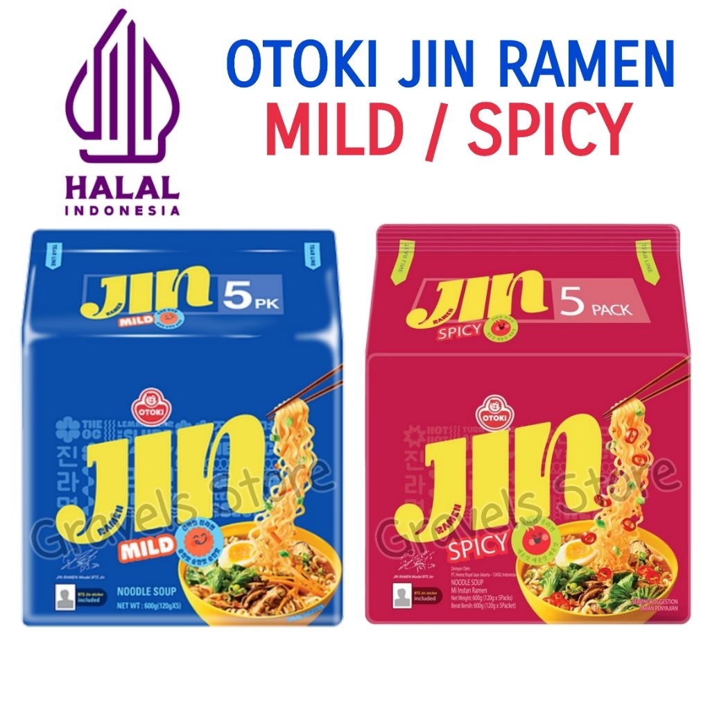 Jual [Logo HALAL + FREE STICKER BTS JIN] OTTOGI / OTOKI JIN RAMYUN ...