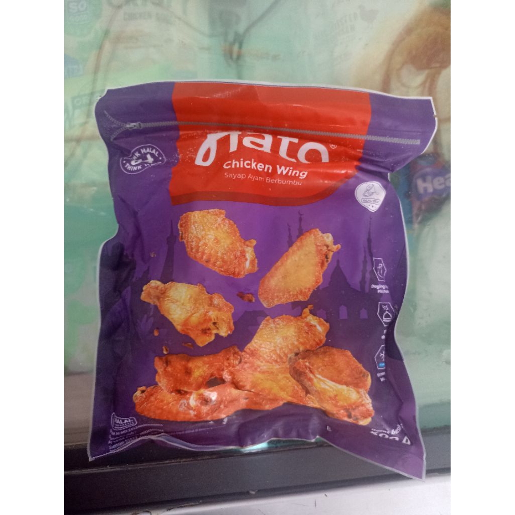 Jual Hato Chicken Wing 500g / Hato chiken sayap ayam berbumbu 500g ...