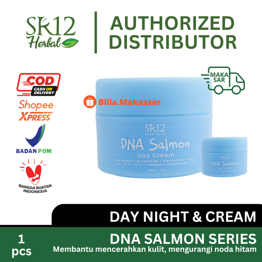 Jual SR12 DNA Salmon Day Night Cream Krim Pagi Siang Malam 12 gr ...