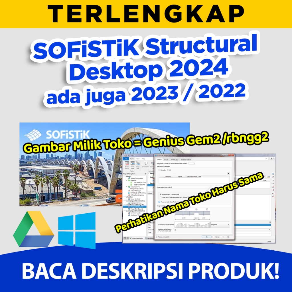 Jual SOFiSTiK Structural Desktop 2024 2023 2022 | Shopee Indonesia