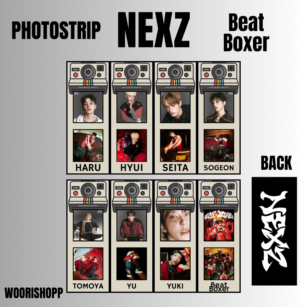 Jual PHOTO STRIP NEXZ BEAT BOXER 2SISI 8 PCS FOTO STRIPS KPOP ...
