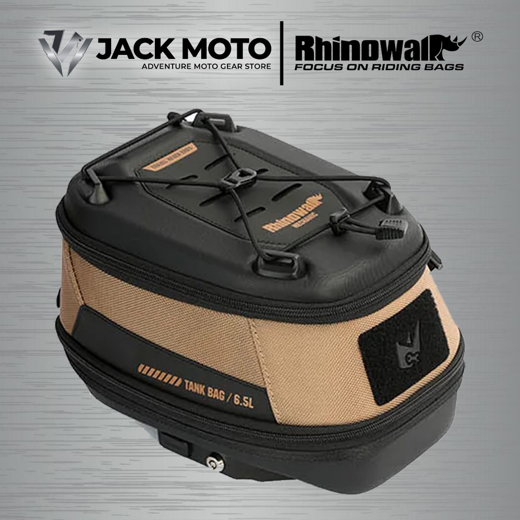 Rhinowalk Motorfiets-tanktas, magnetisch, Quick Release, 5-6,5 l, uitbreidbare capaciteit, motortas, tankrugzak met regenbescherming