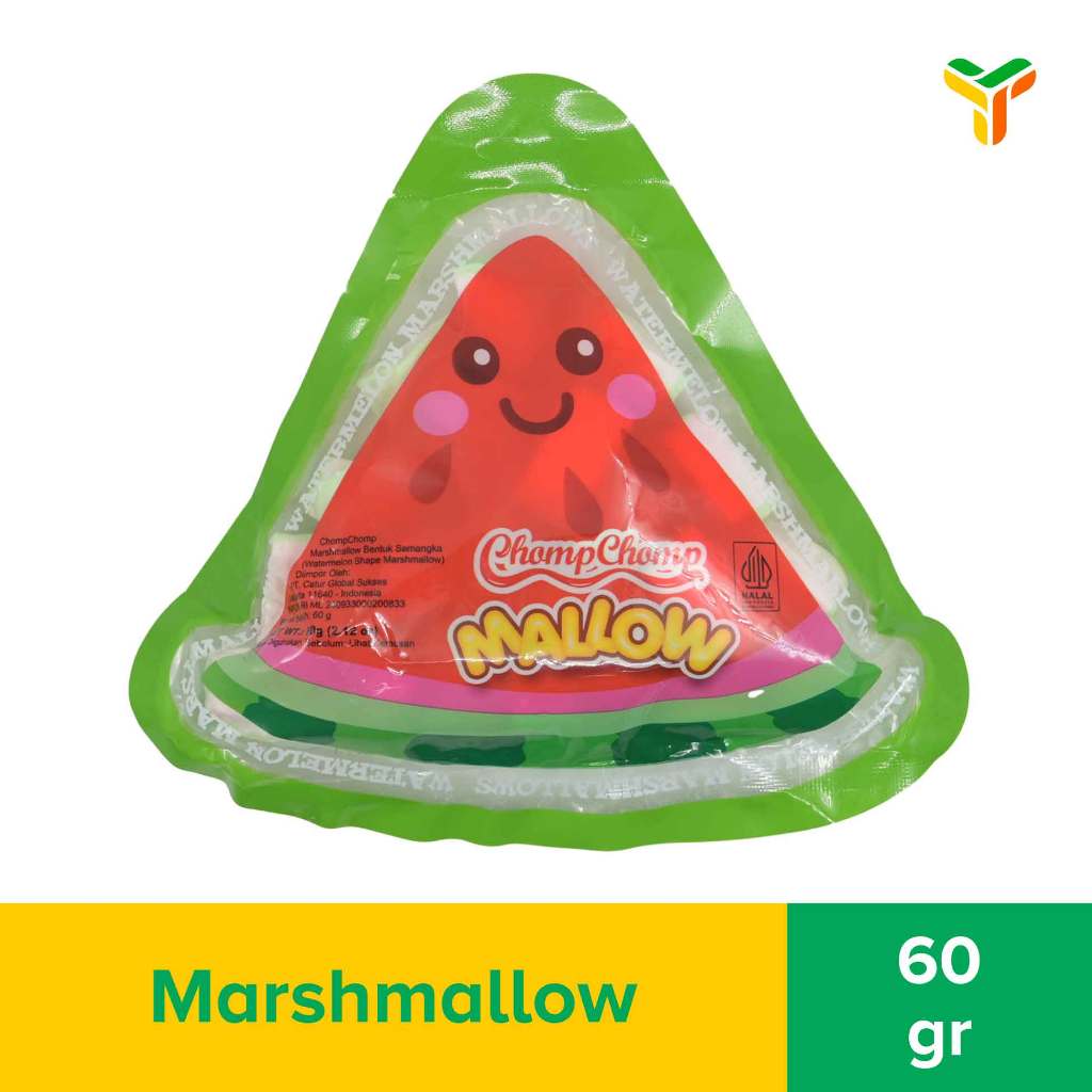 Jual Chomp Chomp Mallow Watermelon 60 Gram | Shopee Indonesia