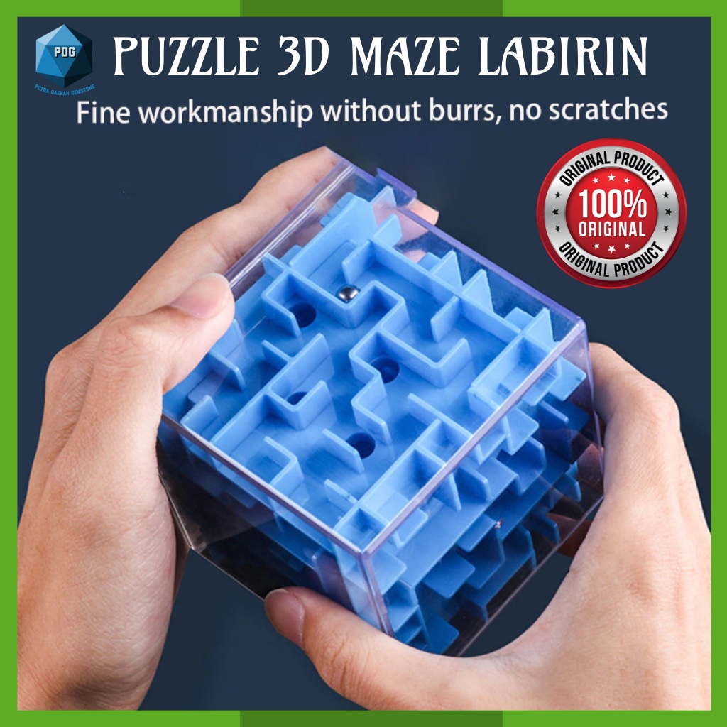 Jual Mainan Puzzle 3D Maze Labirin Edukasi Motorik dan Otak Anak 3D ...
